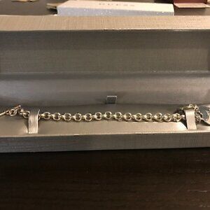 NWT Zales the Diamond Store Engraved Silver Bracelet